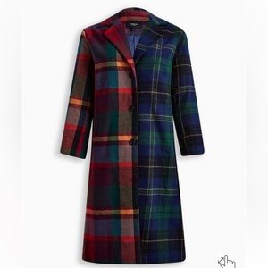 Torrid wool button front coat